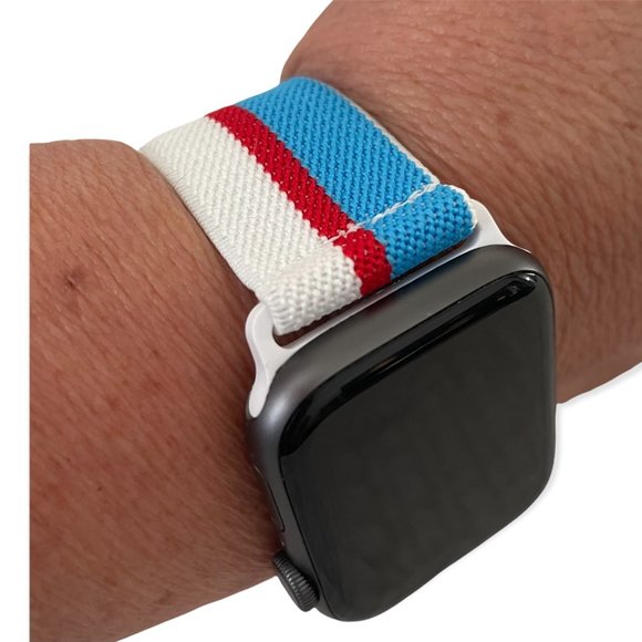 IWATCH BAND ELASTIC ADJUSTABLE SOFT LIGHT WOVEN CLOTH BAND 38/40/41-42/44/45MM ⌚ - Picture 3 of 3